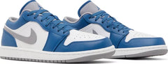 Nike Mens Air Jordan 1 Low Sneakers - 'True Blue Cement'