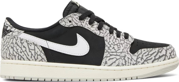 Nike Womens Air Jordan 1 Retro Low OG Sneakers - 'Black Cement'