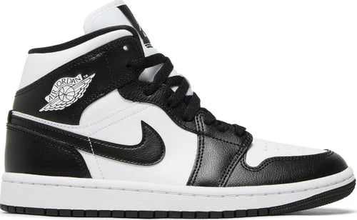 Womens Air Jordan 1 Mid Sneakers - 'Panda'