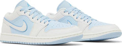 Nike Womens Air Jordan 1 Low SE Sneakers - 'Reverse Ice Blue'