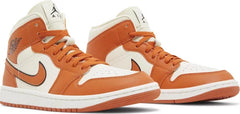Nike Womens Air Jordan 1 Mid SE Sneakers - 'Sport Spice'