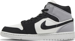 Nike Womens Air Jordan 1 Mid SE Sneakers - 'Light Steel Grey Canvas'