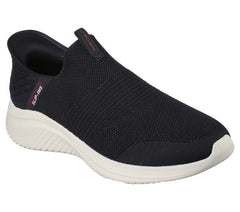 Men's Wide Fit Skechers 232450W Slip-ins Ultra Flex 3.0 - Smooth Step Trainers - Black