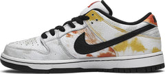 Nike Mens Dunk Low SB Sneakers - 'Tie-Dye Raygun - White'