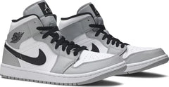 Nike Mens Air Jordan 1 Mid Sneakers - 'Smoke Grey'