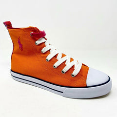 Polo Ralph Lauren Orange Harbour Hi Kids Casual Shoes 990016