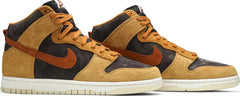 Nike Mens Dunk High Premium Sneakers - 'Dark Curry'
