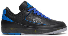 Nike Mens Off-White x Air Jordan 2 Retro Low SP Sneakers - 'Black Varsity Royal'