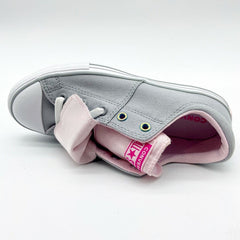 Converse CTAS Maddie Slip Wolf Grey Pink White Kids Casual Shoes 665988F