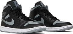 Nike Womens Air Jordan 1 Mid Sneakers - 'Shadow'