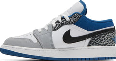 Nike Grade School Womens Air Jordan 1 Low SE Sneakers - 'True Blue'