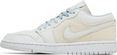 Nike Womens Air Jordan 1 Low Sneakers - 'Sail Canvas'