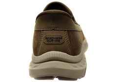 Skechers Mens Slip Ins Pollard Osgood Extra Wide Fit Leather Shoes