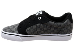DC Shoes Mens Comfortable Anvil TX Lace Up Shoes Charcoal