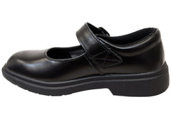 Skechers Kids Girls Leather Smooth Tracks Mary Jane School Shoes
