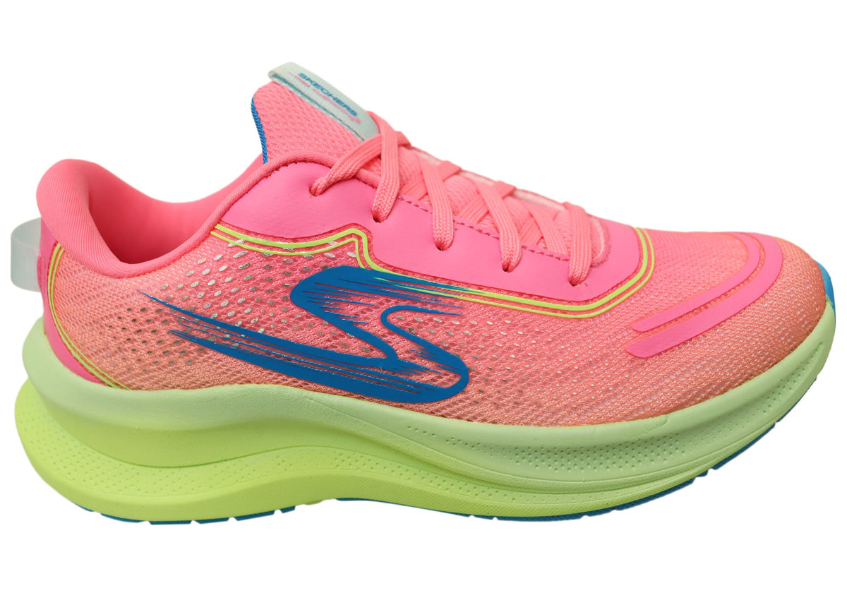 Skechers Kids Girls Max Cushioning Ascend Aura Speed Comfortable Shoes