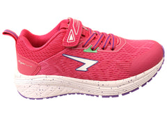 Sfida Prota Kids Girls Adjustable Strap Athletic Shoes Fuchsia Lilac
