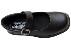 Skechers Kids Girls Smooth Tracks Elegant Steps Leather School Shoes