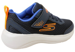 Skechers Boys Kids Selectors Reset Achieved Shoes Navy Blue