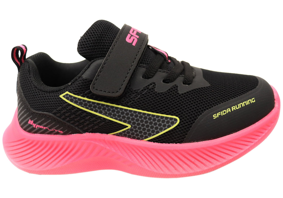 Sfida Kaleido Kids Girls Comfortable Adjustable Strap Athletic Shoes