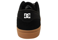 DC Shoes Mens Comfortable Teknic Leather Lace Up Shoes Black Gum