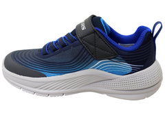 Skechers Kids Infants Boys Microspec Advance Shoes Navy Blue