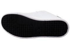 DC Shoes Mens DC Command Comfortable Leather Shoes White Black