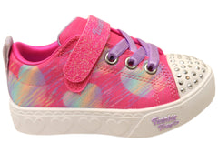 Skechers Kids Infants Girls S Lights Heart Steps Heart Sketch Shoes