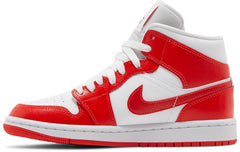 Nike Womens Air Jordan 1 Mid Sneakers - 'Habanero Red'