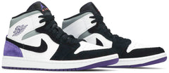Nike Mens Air Jordan 1 Mid SE Sneakers - 'Varsity Purple'