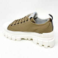 Palladium Revolt LO TX Olive Green Womens Casual Platform Boots 97243 307