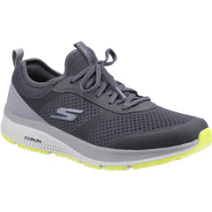 Men's Wide Fit Skechers 220102 GOrun Consistent Trainers - Charcoal/Lime