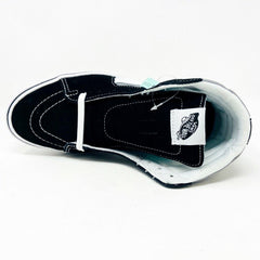 Vans Comfycush Sk8 Hi (Tape Mix) Black Frost Gray Womens Casual Sneakers