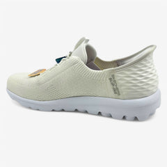 Skechers Go Walk Travel Milan Off White Womens Athletic Sneaker