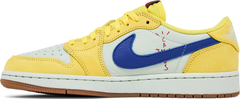 Nike Womens Travis Scott x Air Jordan 1 Retro Low OG SP Sneakers - 'Canary'