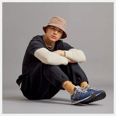 Men's Wide Fit New Balance ML574EVN Walking/Running Trainers - Exclusive - Navy ENCAP